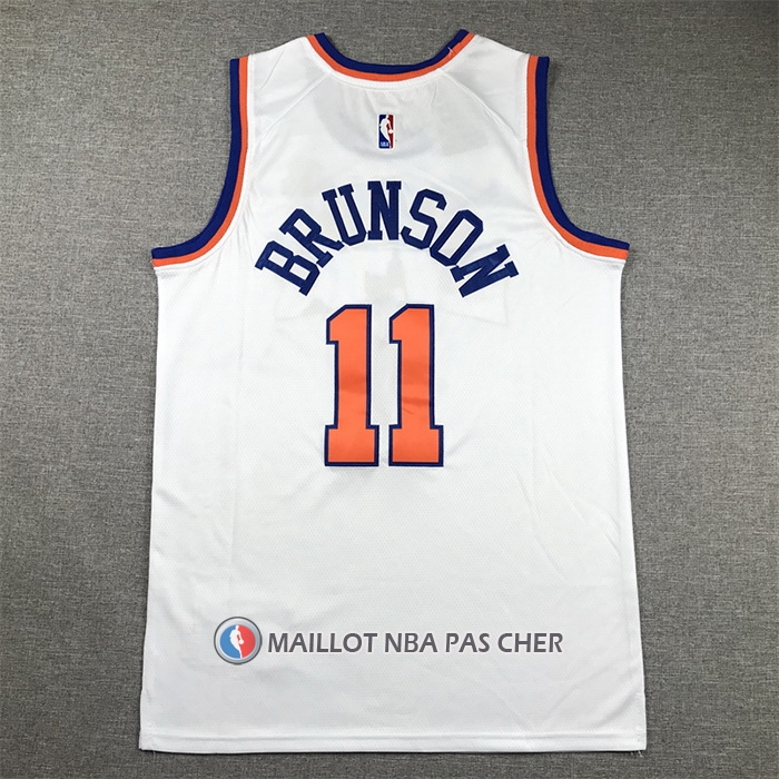 Maillot New York Knicks Jalen Brunson NO 11 Association 2022-23 Blanc
